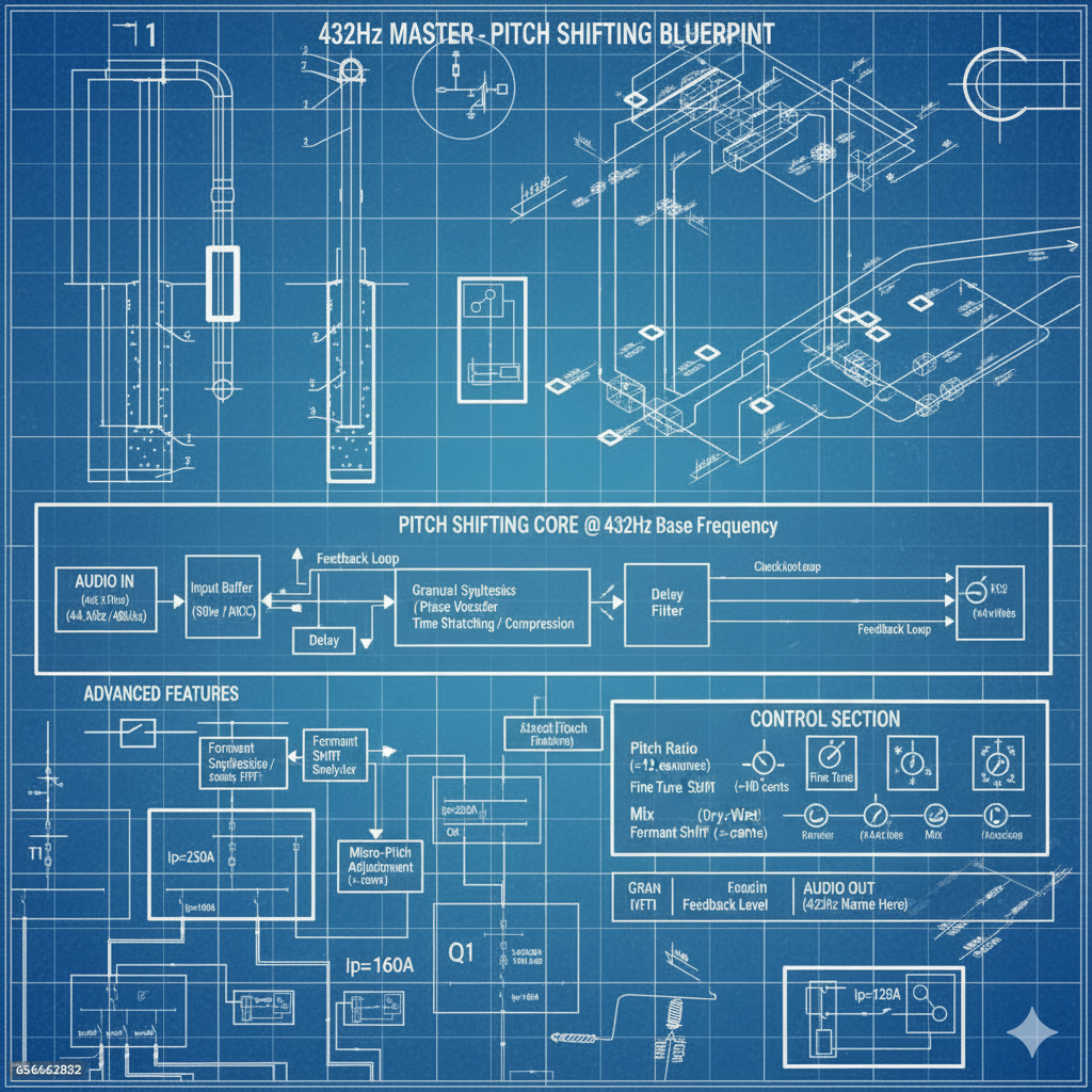 432Hz MASTER CPU Processing Architecture - Optimized Phase Vocoder Performance